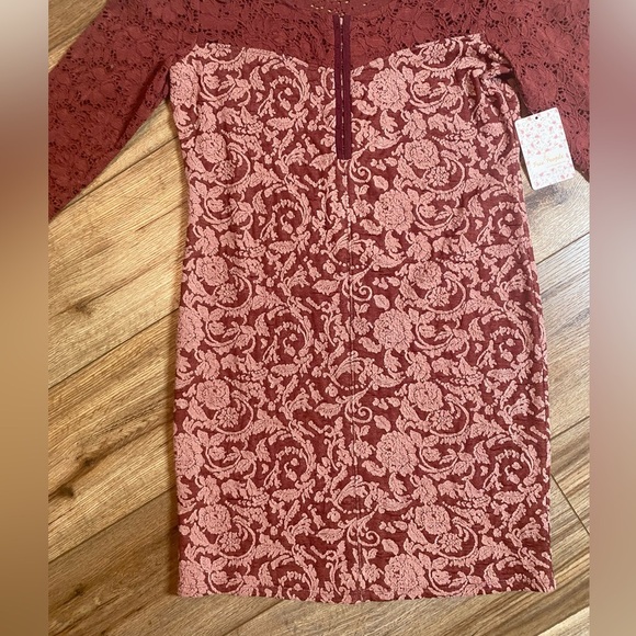 Free People Love You To Pieces dress is a floral, lace bodycon mini dress - Picture 2 of 9